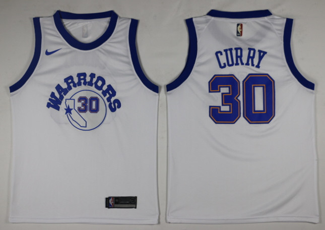 Men Golden State Warriors 30 Curry White Game Nike NBA Jerseys1